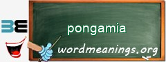 WordMeaning blackboard for pongamia